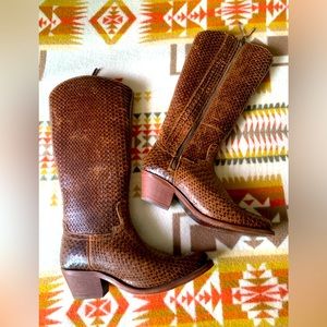 Reba Snakeskin Boots